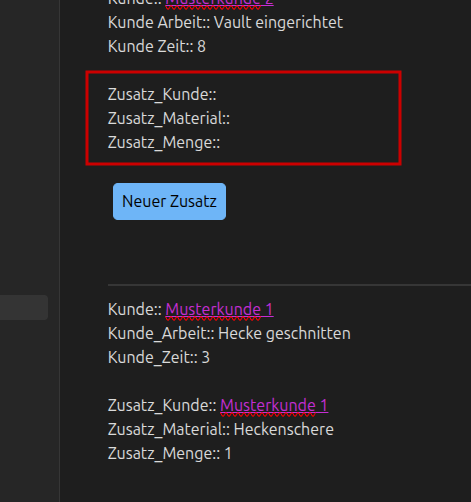 Neuer Zusatz
